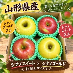山形県産　シナノゴールド　シナノスイート　お試しセット セール