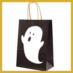 【即納】ハロウィン かわいい 手提げ袋 10枚 セット ゴースト 幽霊 おばけ かぼちゃ ラッピング 袋 小分け袋 ホーム パー