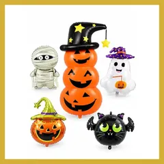 【期間限定】ハロウィン かぼちゃ バルーン 装飾 置物
