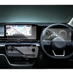 【期間限定】ruiya 【3点セット】 新型 日産 セレナc28 保護フィルム 専用 12.3インチ ナビ(強化ガラス)+メーター+