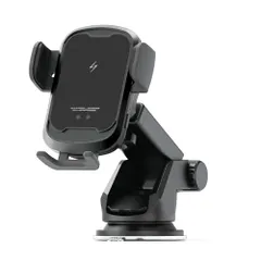 中古 カシムラ 【自動開閉＆15W急速充電】 スマホホルダー 車載 ワイヤレス充電 赤外線センサー キャパシタ内蔵 車載ホルダ 即納