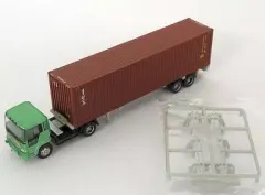 【激安】【中古】鉄道模型 1/150 日野ドルフィンプロフィア+Tex(40ft背高コンテナ) 「ザ・トレーラーコレクション 第