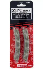 【即納】【中古】鉄道模型 Zゲージ 1/220 PCトラック カント付レール R195-30° 6本入り [R066]