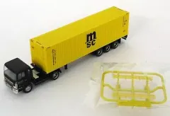 【即納】【中古】鉄道模型 1/150 日野ドルフィンプロフィア+MSC(40ft背高コンテナ) 「ザ・トレーラーコレクション 第