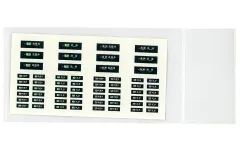 【中古】鉄道模型 HOゲージ 1/80 京王1000系 前面 側面行先幕 新着