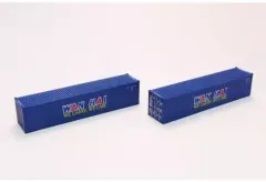 【中古】鉄道模型 Zゲージ 1/220 WAN HAI 40f 海上コンテナ [A101-9] アウトレット