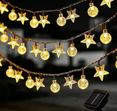 中古 ソーラー イルミネーション 屋外 ライト 12m 100個電球 led フェアリーライト屋外 防水仕様 IP44 庭飾り 即納