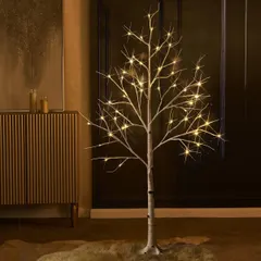 【送料無料】Hairui クリスマス ツリー 白樺 LED ライト イルミネーション 48電球 結婚式 120cm ストリングライト