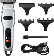CkeyiN 電動 バリカン メンズ 散髪 精密彫刻 0.1mm ミニサイズ ヘアトリマー 刃水洗可 コードレス ヘアー セール