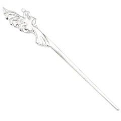 【即納】薬屋のひとりごと かんざし コスプレ 簪 先端丸加工 安全設計 24g 15cm シルバー アクセサリー 猫猫 侍女 髪