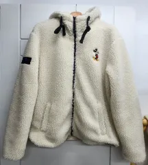 【激安】新品 Disney ミッキーマウス ボア フードジップアップ ユニセックス