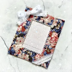 【期間限定】水彩リボンのデコトレカケース(ブルー)