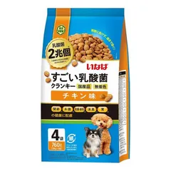 【2個セット】 いなばペットフード いなば すごい乳酸菌クランキー チキン味 760g (190g×4袋) ｜在庫あり