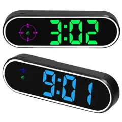 【即納】Walmeck 車のヘッドアップディスプレイ GPS デジタルスピードメーター LED カラフルな時計速度超過アラーム 