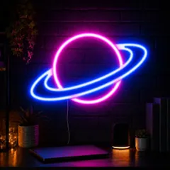 惑星ネオンサイン LED ネオンライトサイン 装飾 寝室 子供部屋 バー フェスティバル 誕生日 結婚式 パーティーデコ セール