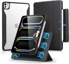 【送料無料】ESR iPad Pro 11インチ M5 M4 ケース Rebound 360 Pencilホルダー ブラック