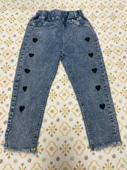 女の子 デニムパンツ 120オススメ そう丈 57 送料無料