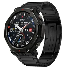 【送料無料】[PONATTENO] 高級チタン合金製ウォッチバンド互換性For Amazfit T-Rex 3 Pro 48mmスマ