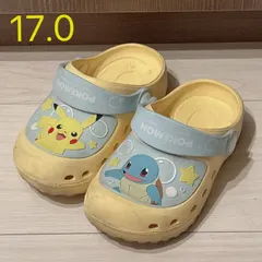 【送料無料】ポケモン ピカチュウ ゼニガメ クロックス キッズ イエロー サンダル 17