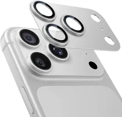 【激安】NIMASO iPhone 17 Pro カメラフィルム アルミ合金 9H 強化ガラス シルバー