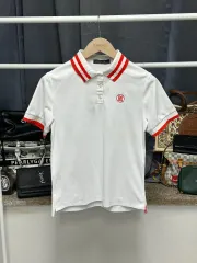 中古 サイズ95) レディース G FORE(ジーフォア) ゴルフ 半袖 KARA(カラ) レッドLINE 即納