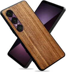MQman Xperia 1 VII SO-51F ケース 天然木 胡桃 クルミ 木製 耐衝撃｜在庫あり
