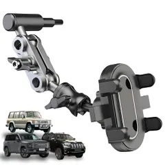 【送料無料】RELOM 車載スマホホルダー アシストグリップ固定 M6対応 Aピラー用 360度回転 アルミ製 脱落防止 簡単設置 
