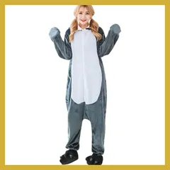 [Alaiyaky] サメ きぐるみパジャマ 大人用 パジャマ ルームウェア 動物 サメ コスプレ 仮装 部屋着 インナ セール