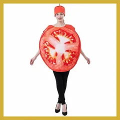 [Kenerowd] ハロウィン 食べ物・果物 着ぐるみ コスプレ衣装 大人用コスチューム、トマト アウトレット