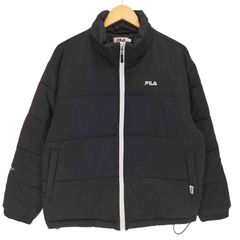 フィラ FILA ロゴ刺繍 中綿 ジップアップ ジャケット メンズ import：L