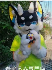 虎　狼　犬　猫　着ぐるみ 　ヘッド ケモノ ファースーツ ぬいぐるみ コスプレ コスチューム Kurumi 一点物 F2｜在庫あり