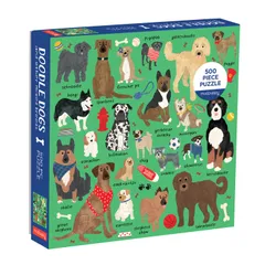 中古 Doodle Dog And Other Mixed Breeds 500 Piece Family Puzzle  即納