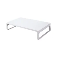 【送料無料】リヒトラブ パソコン台 モニター台 机上台 白 幅39×奥行25×高さ8cm ロー 耐荷重15kg A7330-0