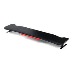 中古 サンワダイレクト モニター台 幅115cm ゲーミング PCモニター台 デュアルディスプレイ カーボン調 ブラック 10 即納