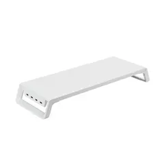【送料無料】Fuji-cellar モニタースタンド USBハブ付き 幅54cm キーボード収納 USB-A×4ポート PCスタンド