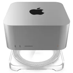 Spigen Mac Studio デスクトップ スタンド マウント エアフィルター内蔵 LD202 (クリスタル・クリ｜在庫あり