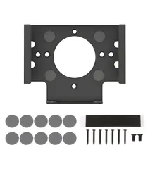 Hicello Mac Mini M4/M4 Pro用 デスク下マウント ブラケット 収納スタンド 黒 放熱性 アウトレット