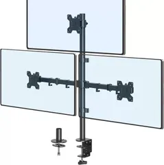 【期間限定】BLAPO トリプルモニターアーム 3画面対応 13～32インチ VESA75/100対応 耐荷重8kg×3 クランプ＆