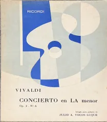 ヴィヴァルディ 協奏曲 イ短調 (ギターソロ) 輸入楽譜 Op. 3 No. 6 Vivaldi Concierto e 送料無料