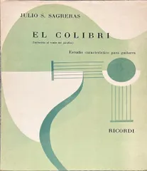 中古 サグレラス ハチドリ (ギターソロ) 輸入楽譜 Sagreras El Colibri リコルディ/Ricordi 洋書 即納