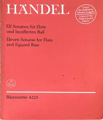 【即納】ヘンデル フルートと通奏低音のための11のソナタ (フルート+通奏低音) 輸入楽譜 BA 4225 Handel Elf