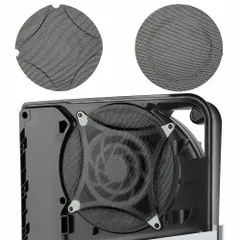 中古 Chanvoo Metal PS5スリムダストカバープロテクター、2パックファン防塵フィルターメッシュ、高密度通気性メッ 即納