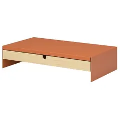 IKEA イケア モニタースタンド 引き出し付き ブライトオレンジ m20619859 ELLOVEN エロヴェン 新着