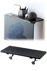 中古 イーサプライ ディスプレイボード 上棚 モニター テレビ 幅47.6cm 奥行20.6m 耐荷重3kg 工具不要 EEX 即納