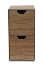 TATSU-CRAFT（タツクラフト） Bosk バスク 収納ボックス S 2段 BW ブラウン 収納ケース 小物 引き 新着