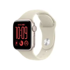 Apple Watch SE 3（GPSモデル） 40mmスターライトアルミニウムケースとサンドスポーツバンド - S/｜在庫あり
