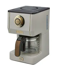 【Toffy/トフィー】 アロマドリップコーヒーメーカー K-CM5 グレージュ ドリップ式 蒸らし機能 自動保温機能  セール