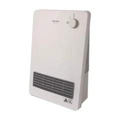 中古 TEKNOS セラミックヒーター 1200W,600W TS-1251(W) 温風による循環暖房、足元暖房・デスク下暖房 即納