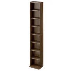 中古 ぼん家具 本棚 スリム 大容量 収納棚 幅30×奥行22.6×高さ179.9cm 8段 収納 コミックラック 可動棚 ウ 即納