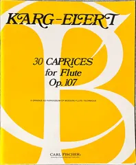 中古 カルク＝エーラート 30のカプリス (フルートソロ) 輸入楽譜 Op. 107 Karg-Elert 30 Capric 即納